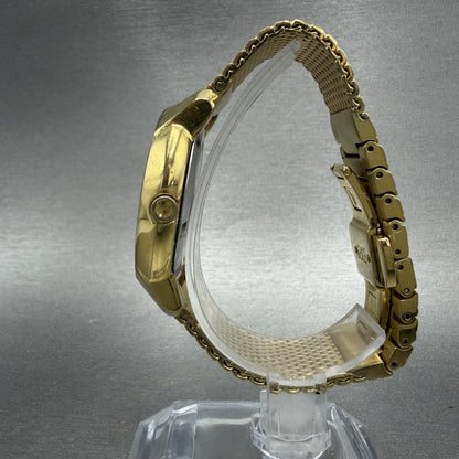 Movado Bold Evolution Watch Women 36mm Gold Dial Gold Tone Round READ!!! New Bat7