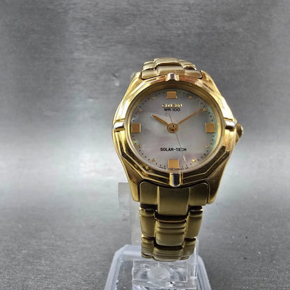 Citizen Eco-Drive Watch Women 25mm MOP Dial Gold Tone Round B230-H17311 Runs5
