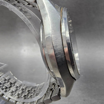 Seiko Motorcraft SQ 4004 Watch Men 36mm Silver Dial Steel Daydate 4633-8029 PART4
