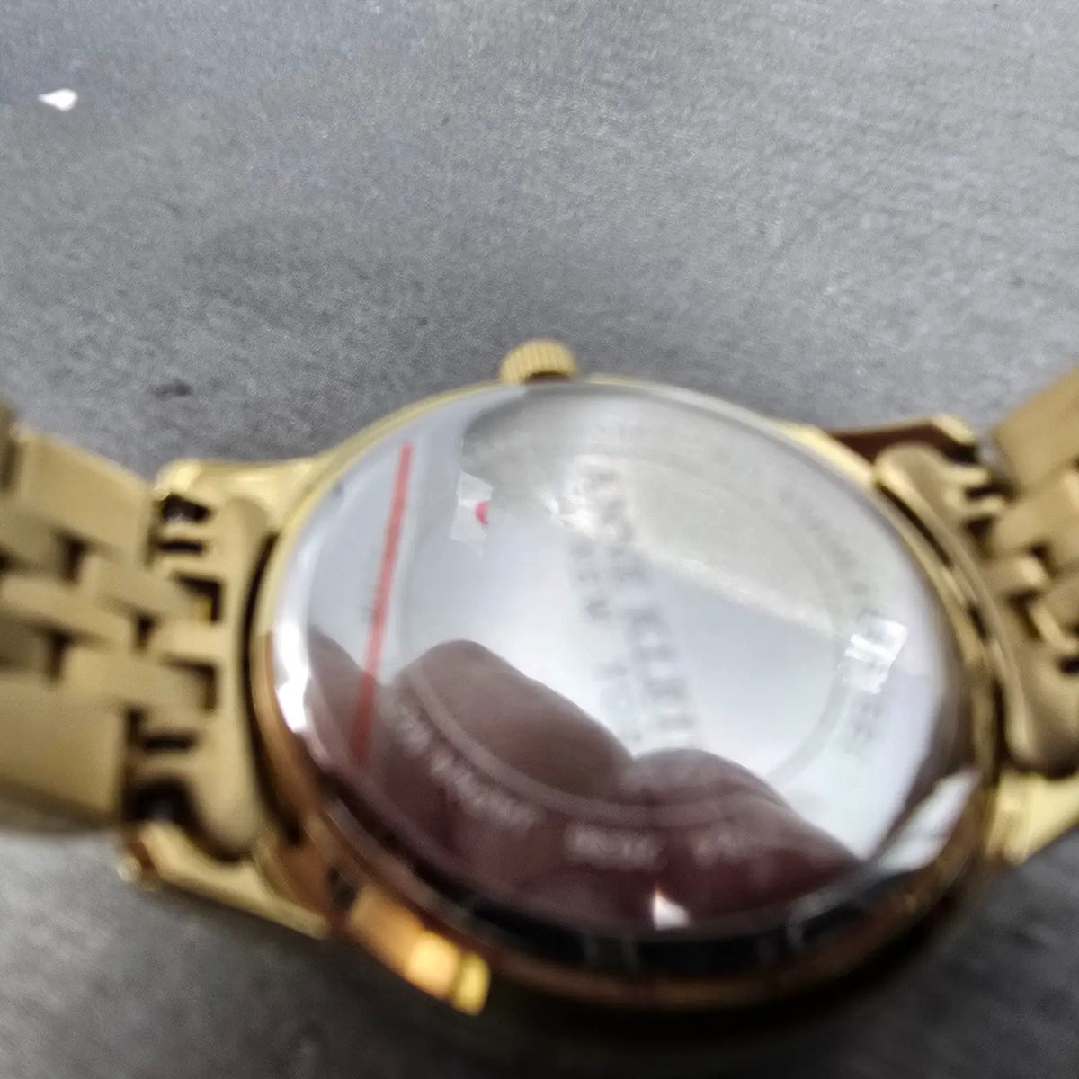 Anne Klein Watch Women 30mm Green Malachite Dial Gold Tone Round New Battery10