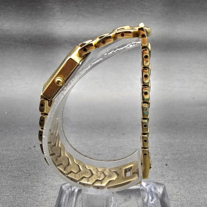 Citizen Watch Women 13mm Black Dial Gold Tone Rectangle 5421-S41185 New Battery6