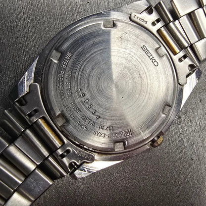 Seiko President Watch Men 36mm White Dial Two Tone Daydate 5Y23-8A60 New Battery11