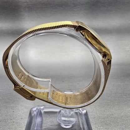 Skagen Denmark Watch Women 24mm MOP Dial Gold Tone Round 233XSGG New Battery8