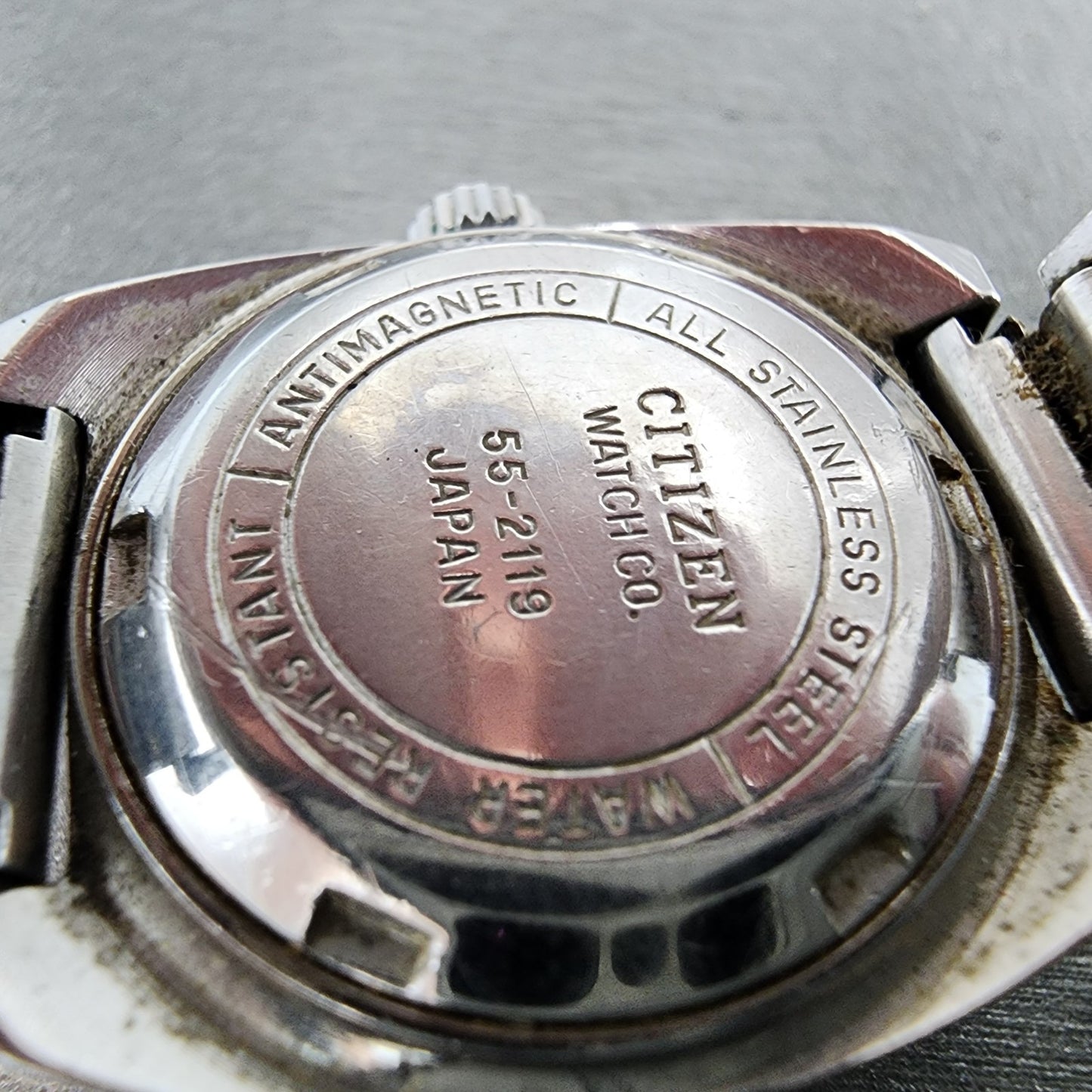 Citizen Watch Women 24mm Silver Dial Silver Tone Manual 552119 Runs9