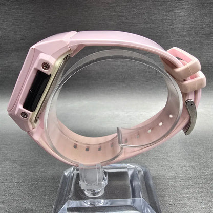 Casio Baby-G BGA-200 Watch Women 36mm Pink Black Chrono Alarm Square New Battery6