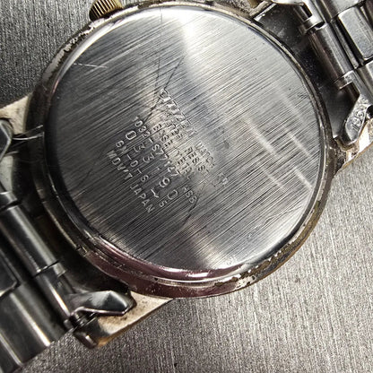 Citizen Watch Men 35mm Champagne Dial Silver Tone Round 1032-S77147 New Battery10