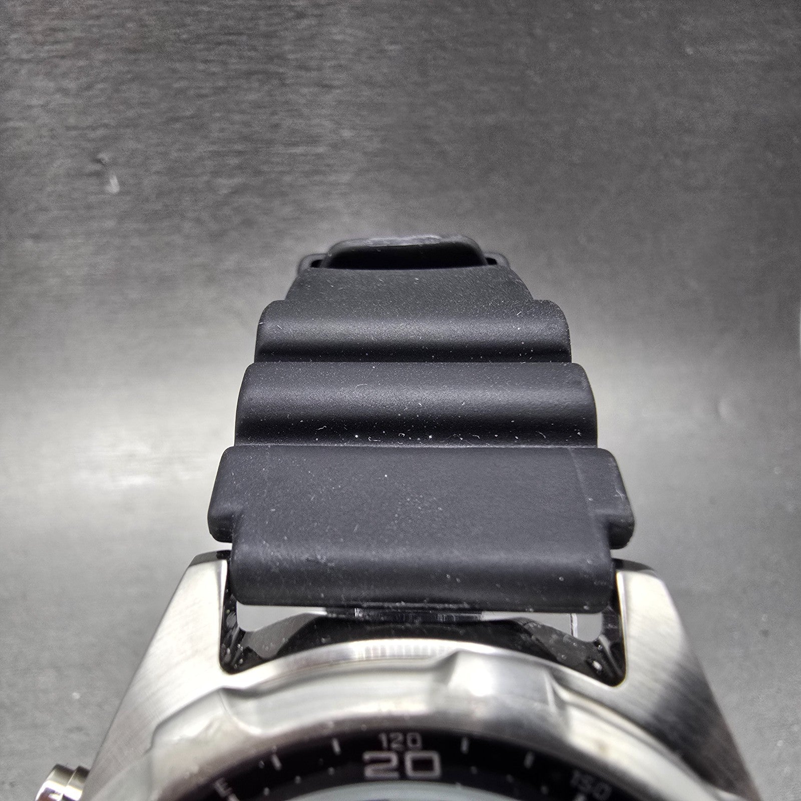 Casio Arine Watch Men 45mm Black Dial Silver Tone Alarm AMW-320R New Batt NOS4