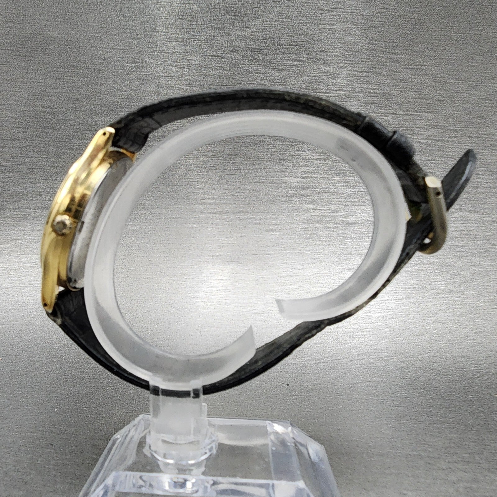 Seiko SQ Watch Men 33mm Gold Dial Gold Tone Daydate Round 5H237B09 PARTS7