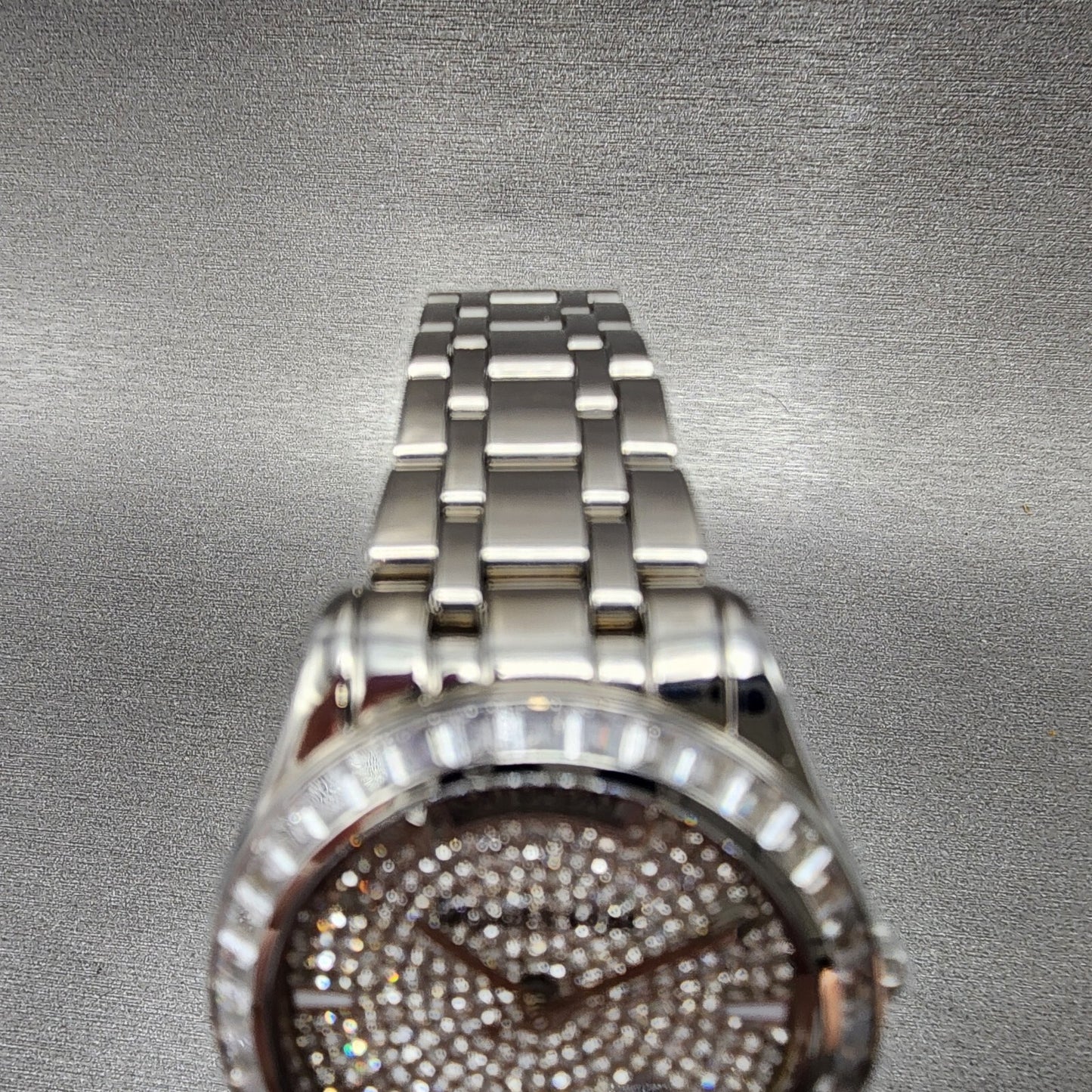 Michael Kors Kiley Watch Women 35mm Crystal Dial & Bezel Dadyate Silver Tone4