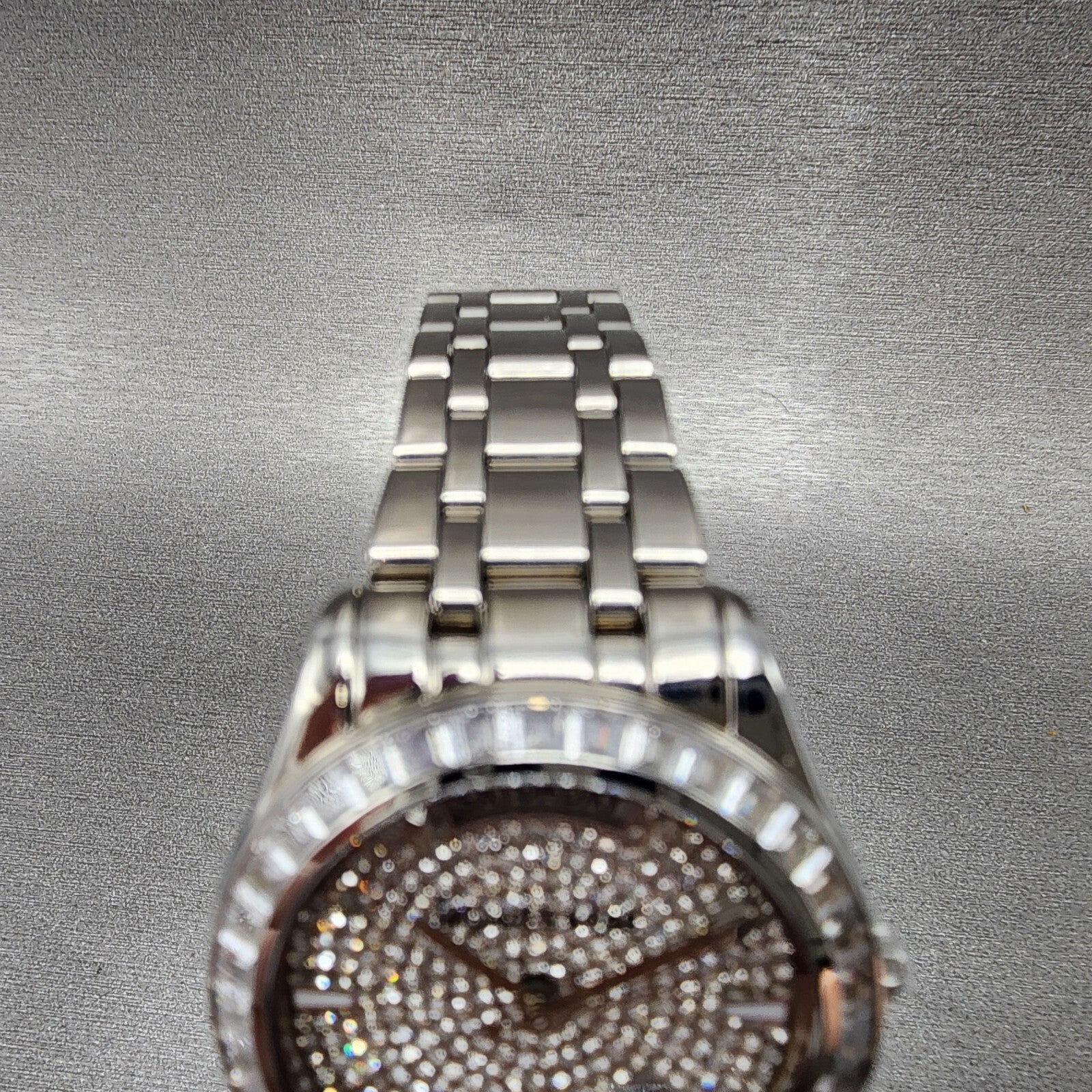 Michael Kors Kiley Watch Women 35mm Crystal Dial & Bezel Dadyate Silver Tone4