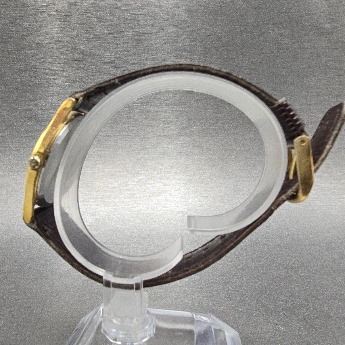 Seiko Watch Men 30mm Gold Dial Gold Tone Round 6530-6140 VTG PARTS7