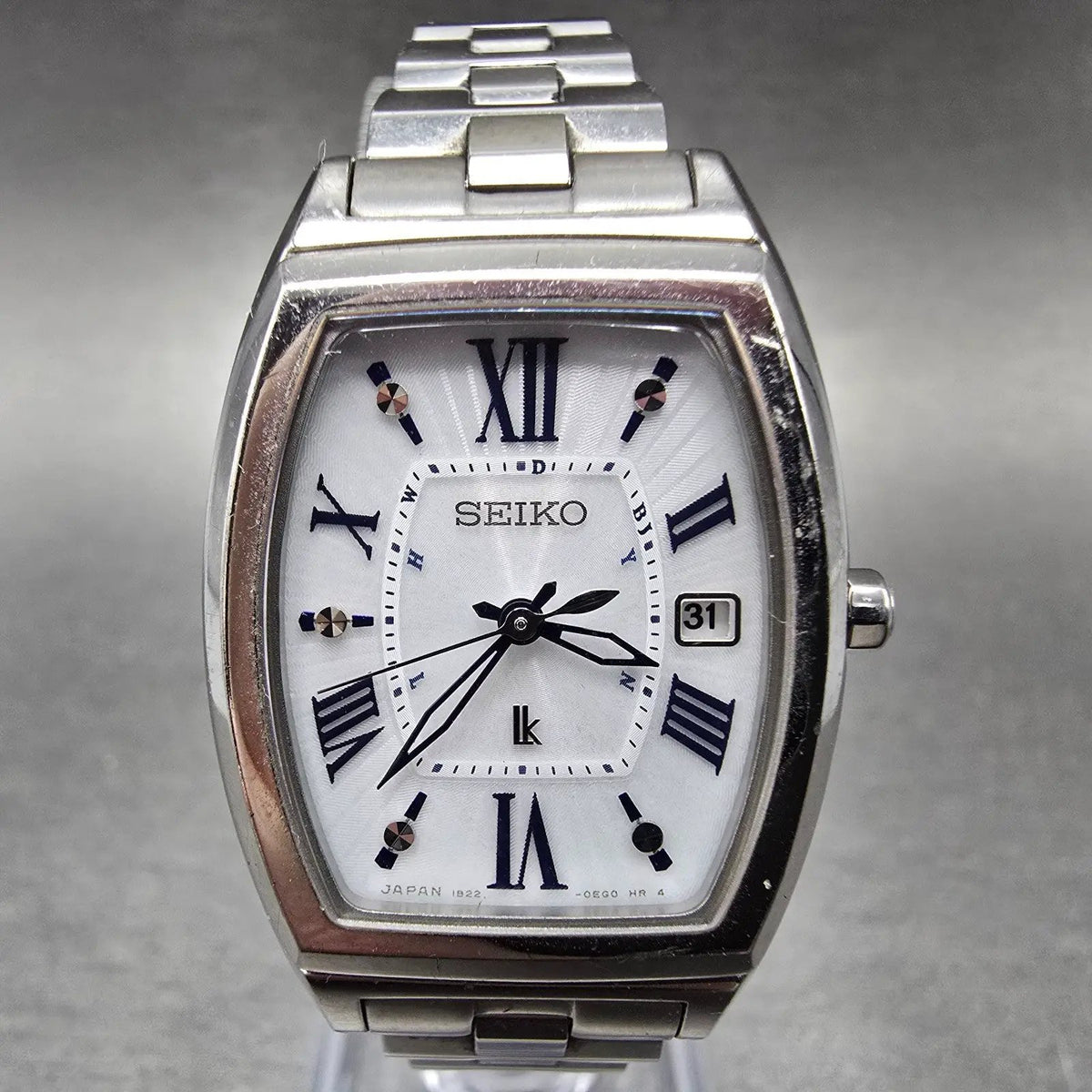 Seiko Lukia Atomic Solar Watch Women 25mm White Dial titanium 1B22-0CC0 PARTS0