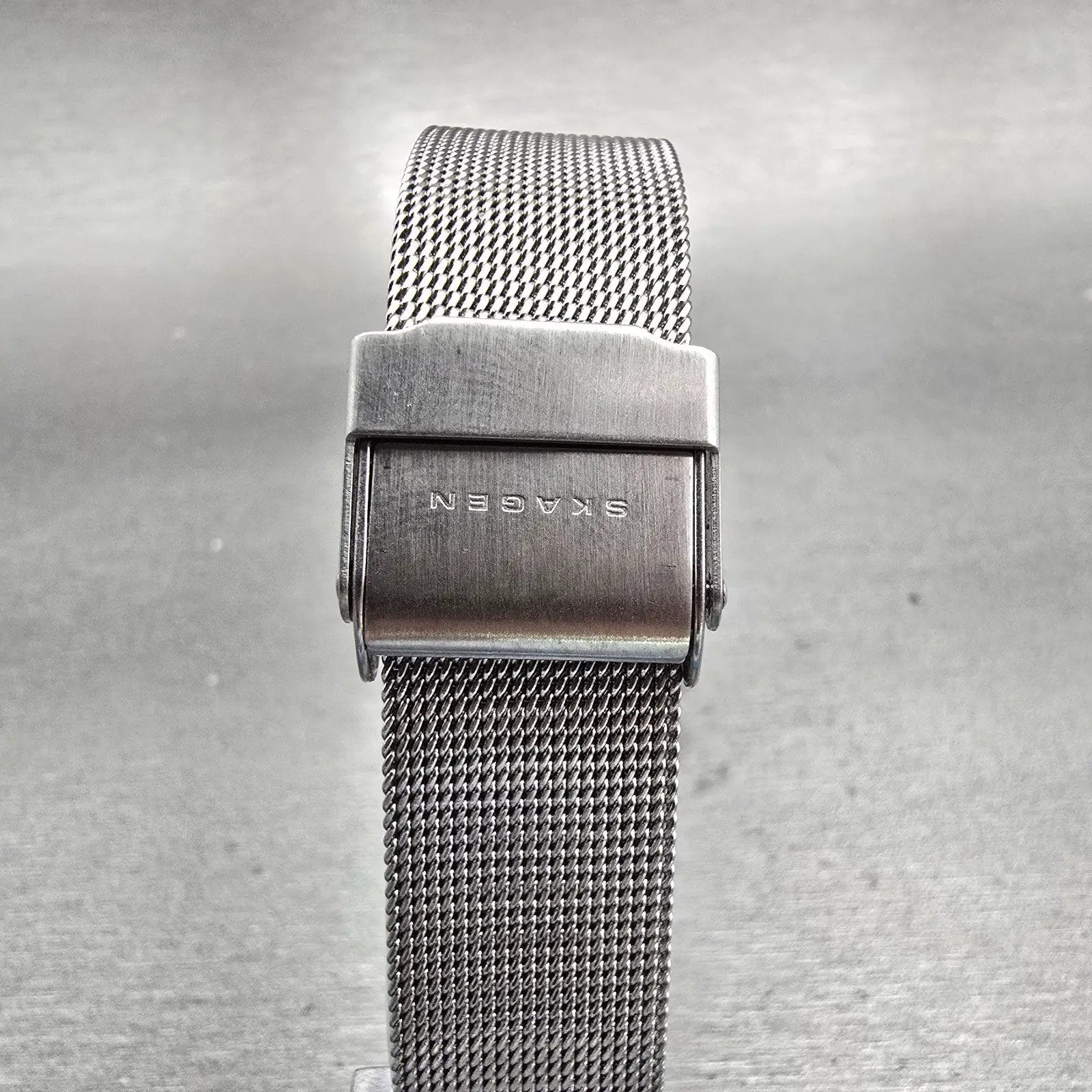 Skagen  Slimline Watch Women 28mm Silver Dial Silver Tone 233SSS New Batt7