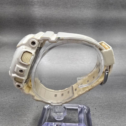 Casio Baby-G BA-110 Watch Women 42mm Rose Gold Dial White Chrono Alarm New Batt6