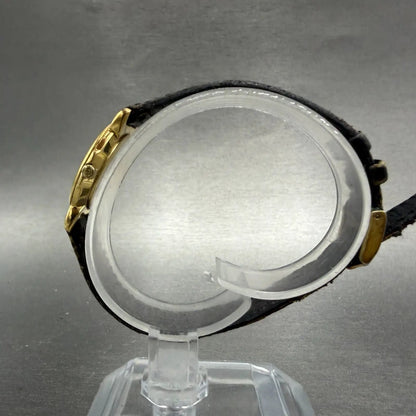 Gucci 3400L Watch Women 22mm White Dial Gold Plated Round New Battery VTG6