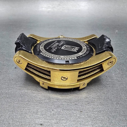 Invicta Jason Taylor Chronograph Watch Men 53mm Black Dial Gold Date 12955 READ9