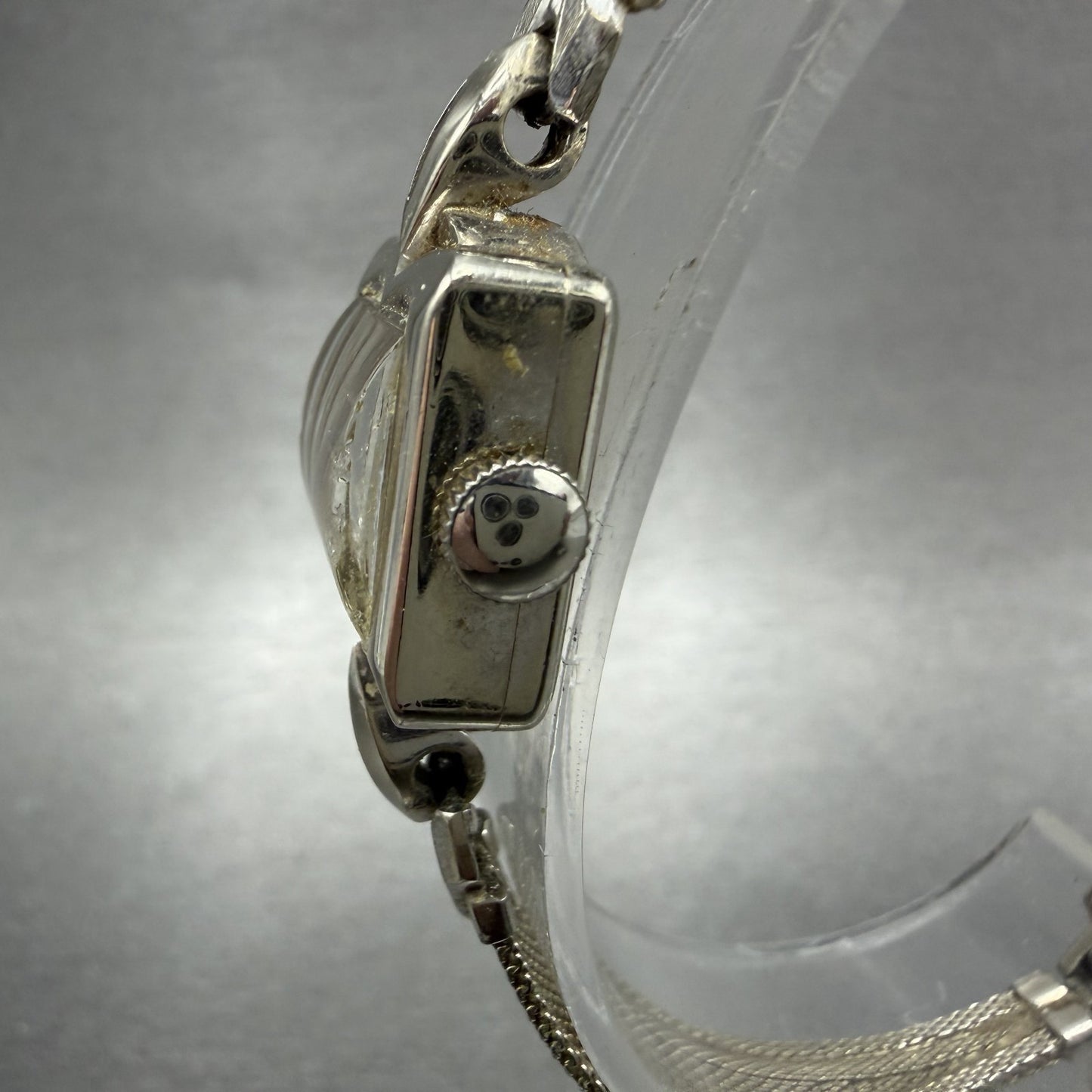 Hamilton Watch Women 14mm Cream Dial 14K Solid White Gold  Manual Wind Runs2