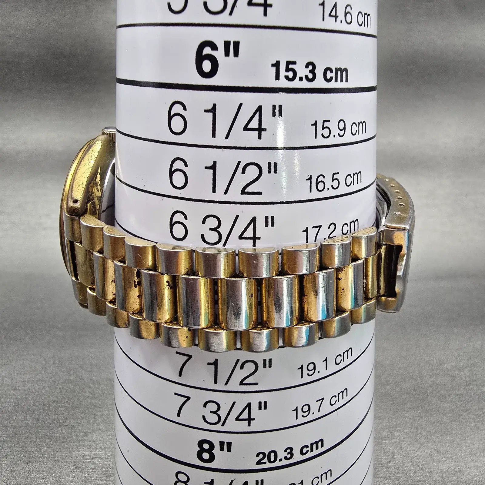 Seiko Alba Watch Men 35mm Champagne Dial Two Tone Daydate V733-7A70 New Battery9