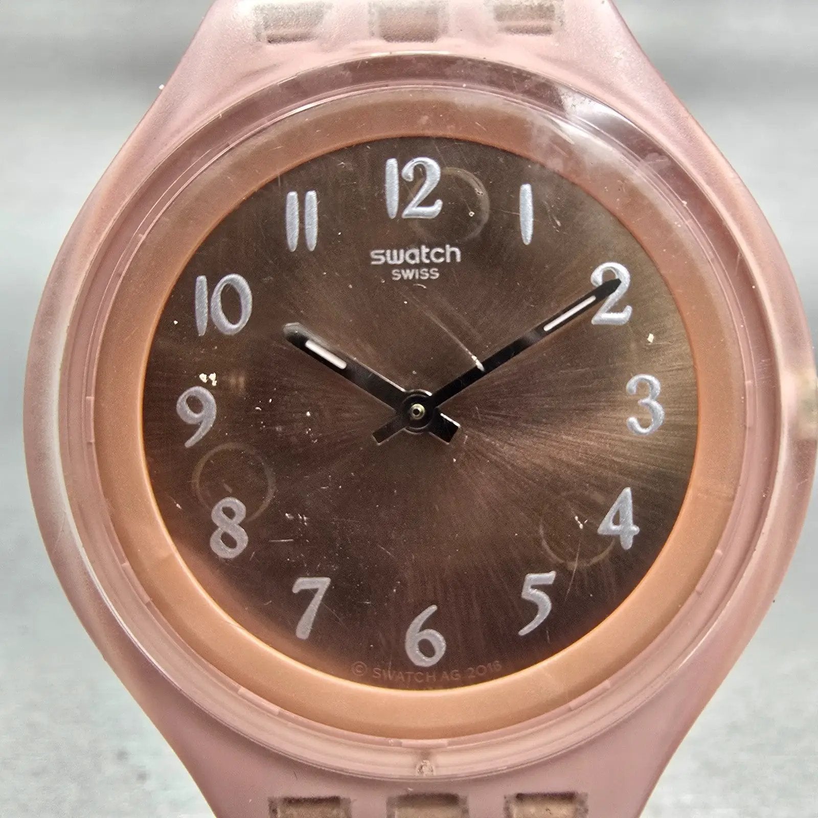 Swatch Skin Skinchic Watch Women 37mm Rose Gold Dial Pink SVUP100M New Battery1