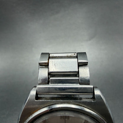 Seiko Lord Matic Watch Men 35mm Silver Dial Silver Tone Daydate 5606-7050 Runs4