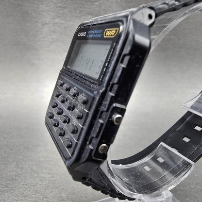Casio Calculator CA-53W Watch Men 34mm Black Alarm Chronograph New Battery AB2
