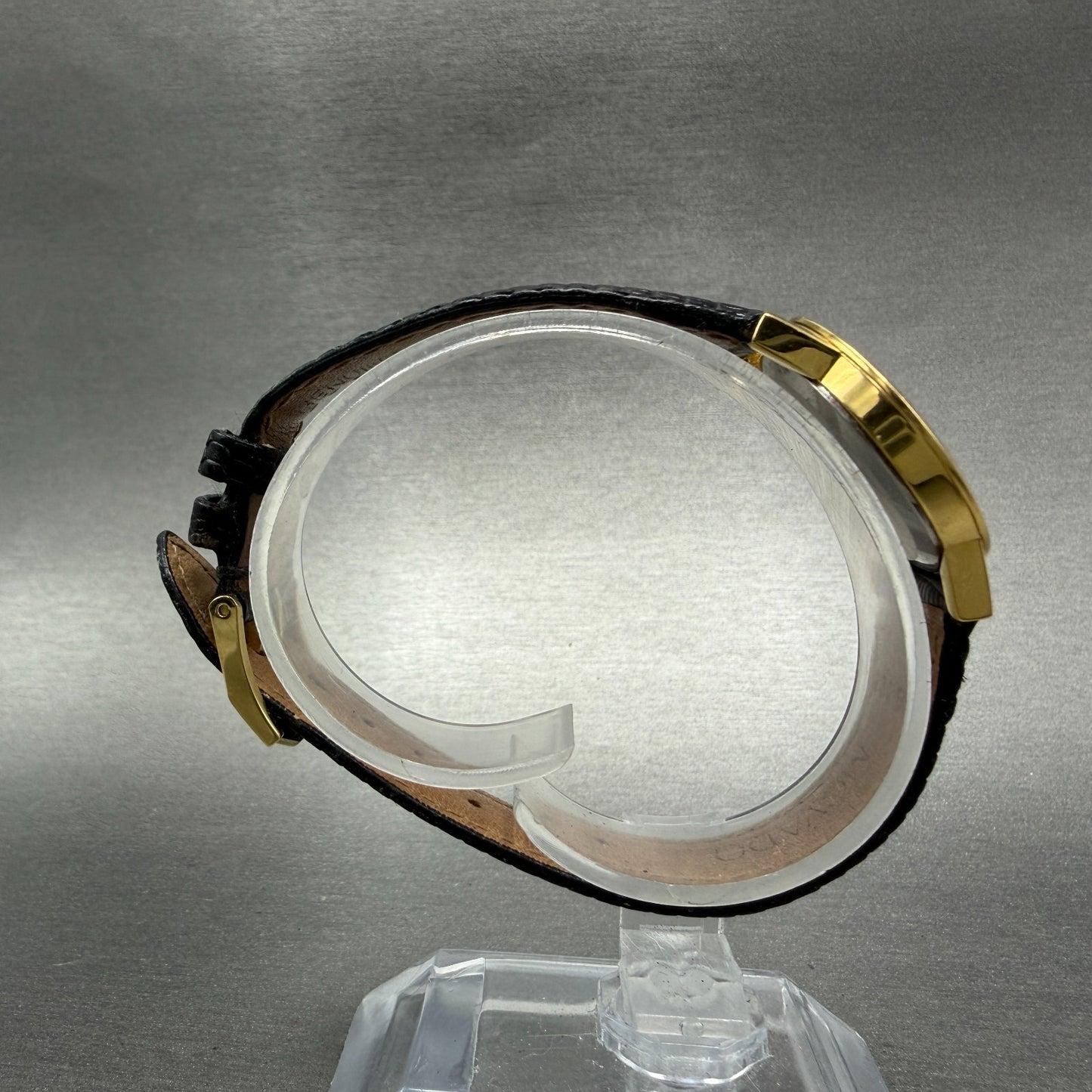 Movado Museum Watch Women 26mm Black Dial Gold Tone Round 88 A1 1837 New Battery8