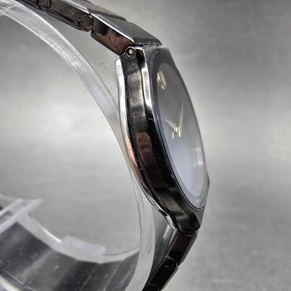 Movado Museum Watch Women 23mm Black Dial Black Tone Round 84.C6.881.2A New Batt3