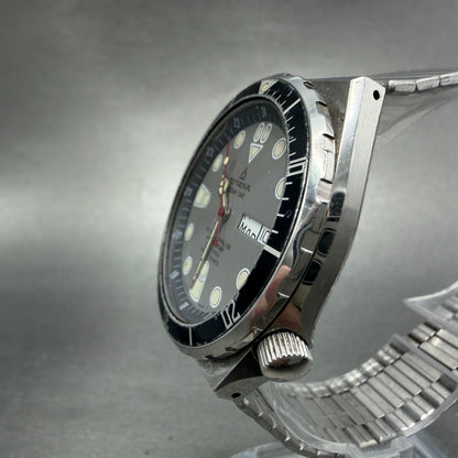 Dugena Ocean Dive Watch Men 39mm Silver Dial Steel Daydate 1.031.1.0.04 PARTS3