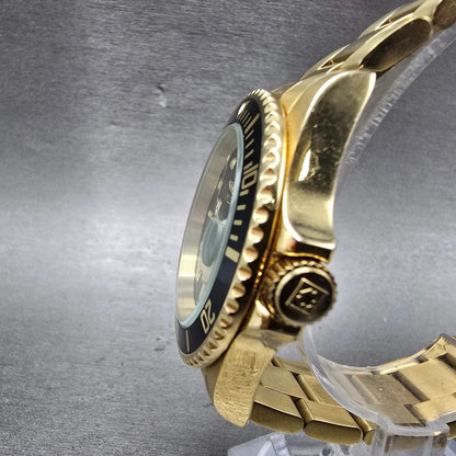 Invicta Pro Diver Watch Men 40mm Black Dial Gold Tone Date 89290B Automatic Runs2