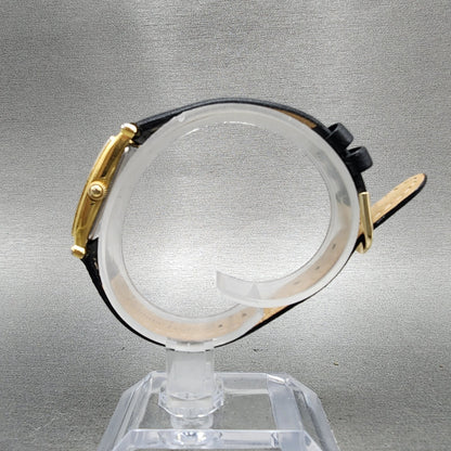 Seiko Age Of Discovery Tank Watch Women 16mm White Dial Gold Tone New Battery6