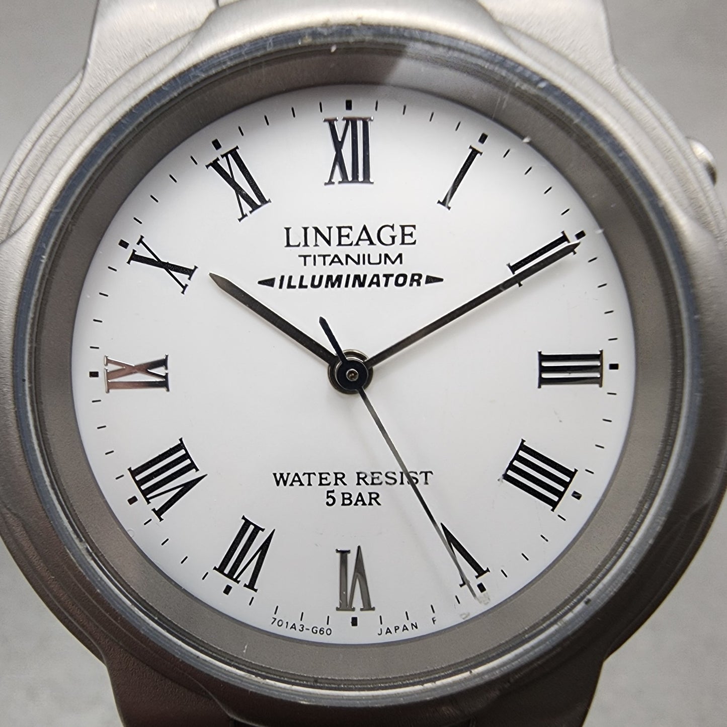 Casio Lineage Watch Men 35mm White Dial Titanium Illuminator LIN102 New Battery1