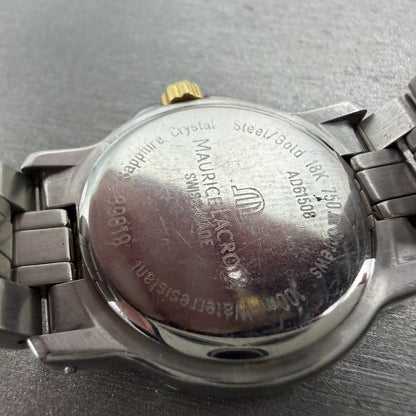 Maurice Lacroix Tiago Watch Women 30mm MOP Dial Two Tone Date Diamond New Batt9