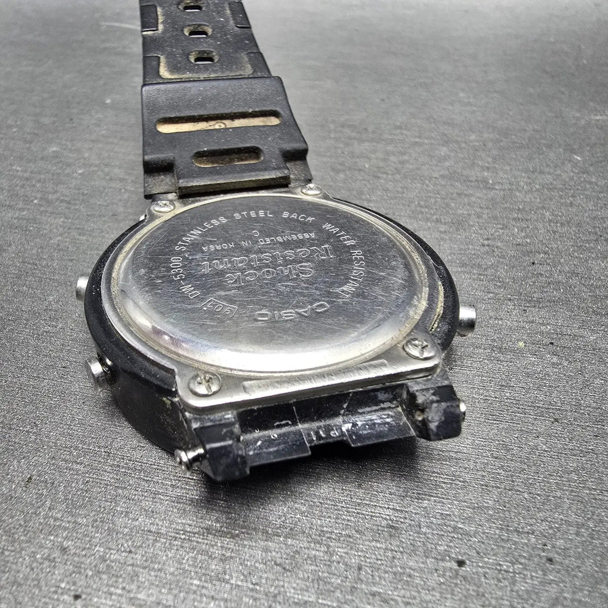 Casio G-Shock DW-5300 Watch Men 42mm Black Alarm Chronograph New Battery VTG8