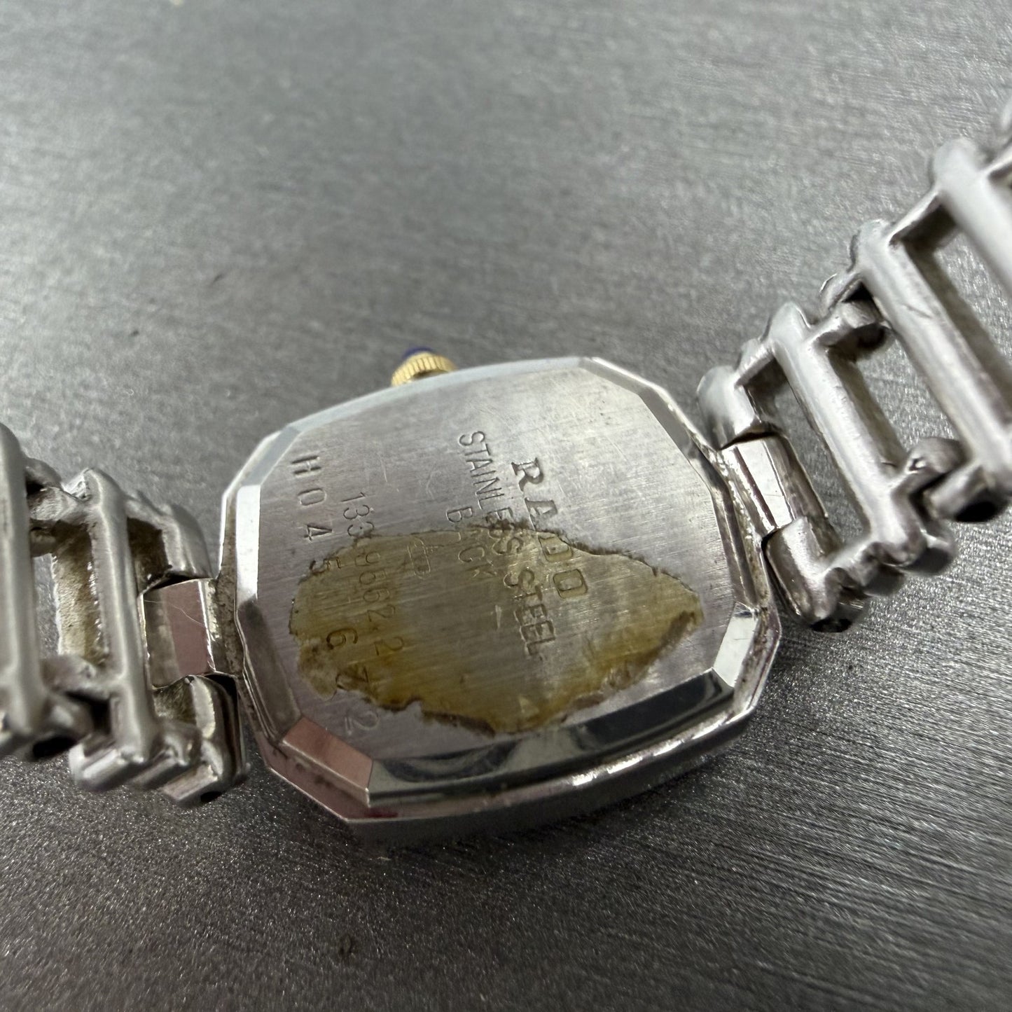Rado Tank Watch Women 18mm White Dial Two Tone Rectangle 133.9562.2 New Battery10