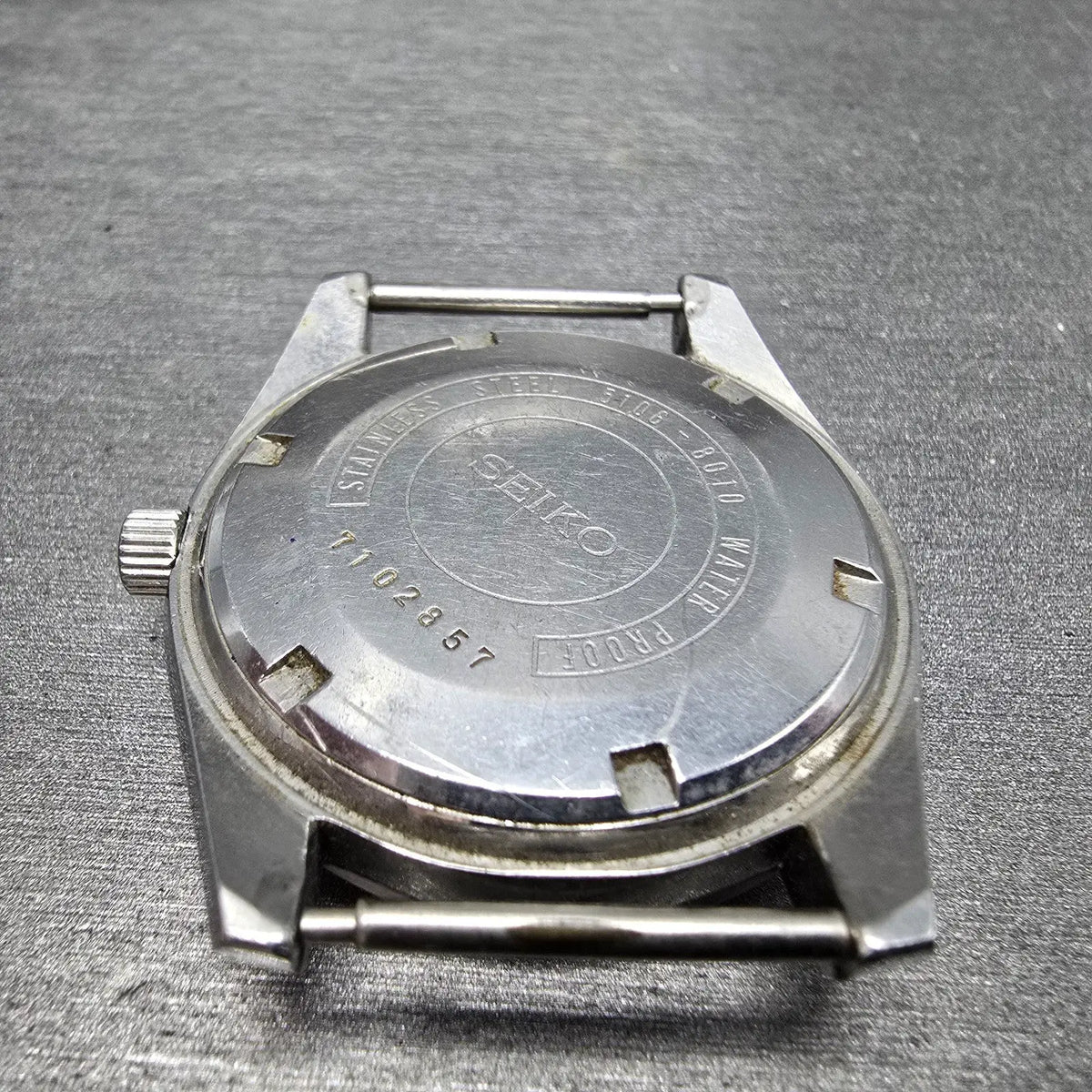 Seiko Seikomatic-P Watch men 37mm White Dial Steel Daydate 5106-8010 JDM PARTS10