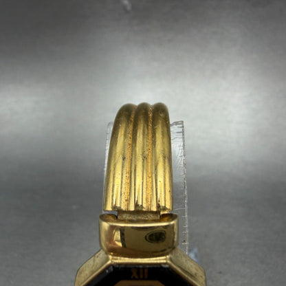 Seiko Watch Women 19mm Champagne Dial Gold Tone Octagon 1N00-5E49 New Battery4