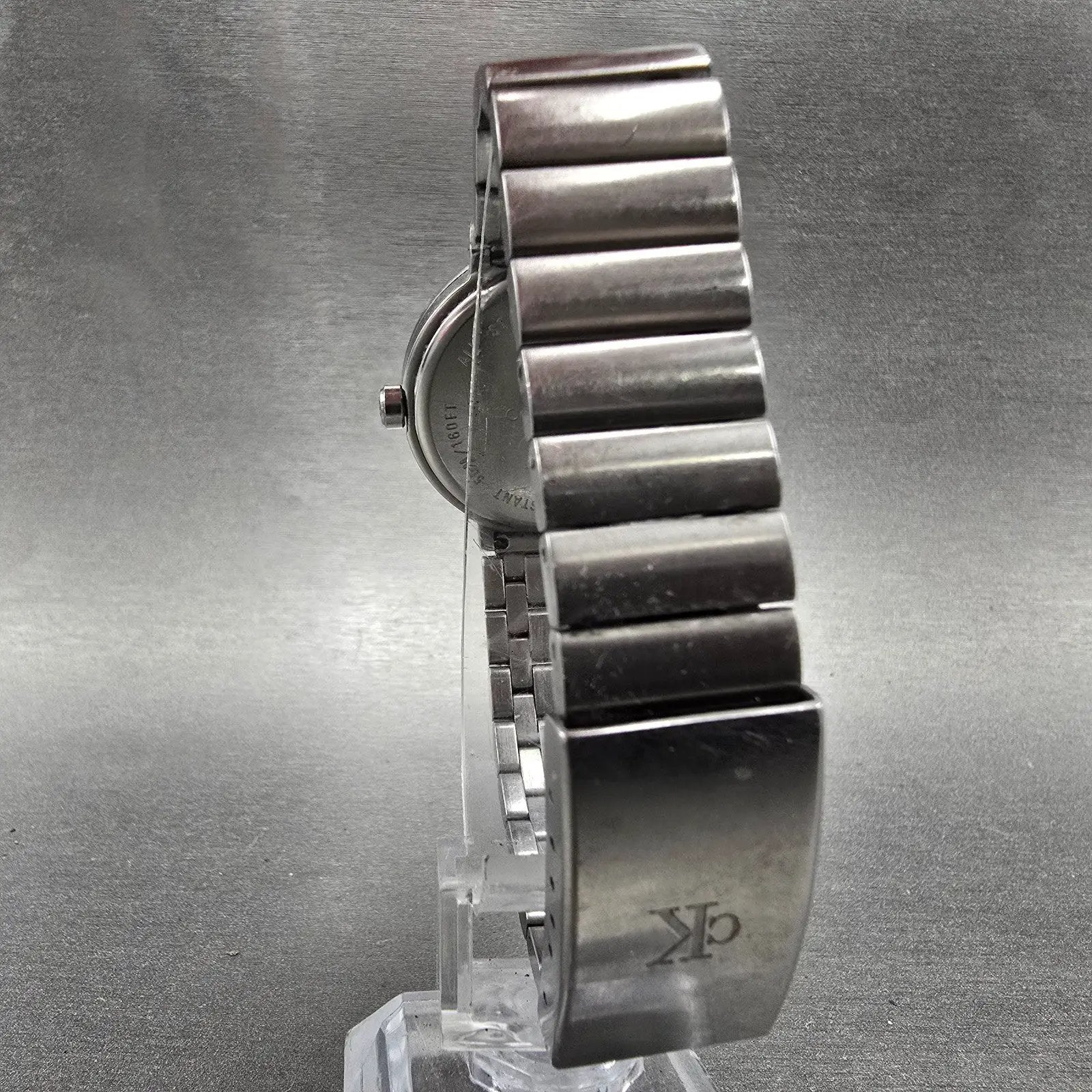 Calvin Klein Watch Women 31mm Silver Dial Stainless Steel Date Round New Battery7