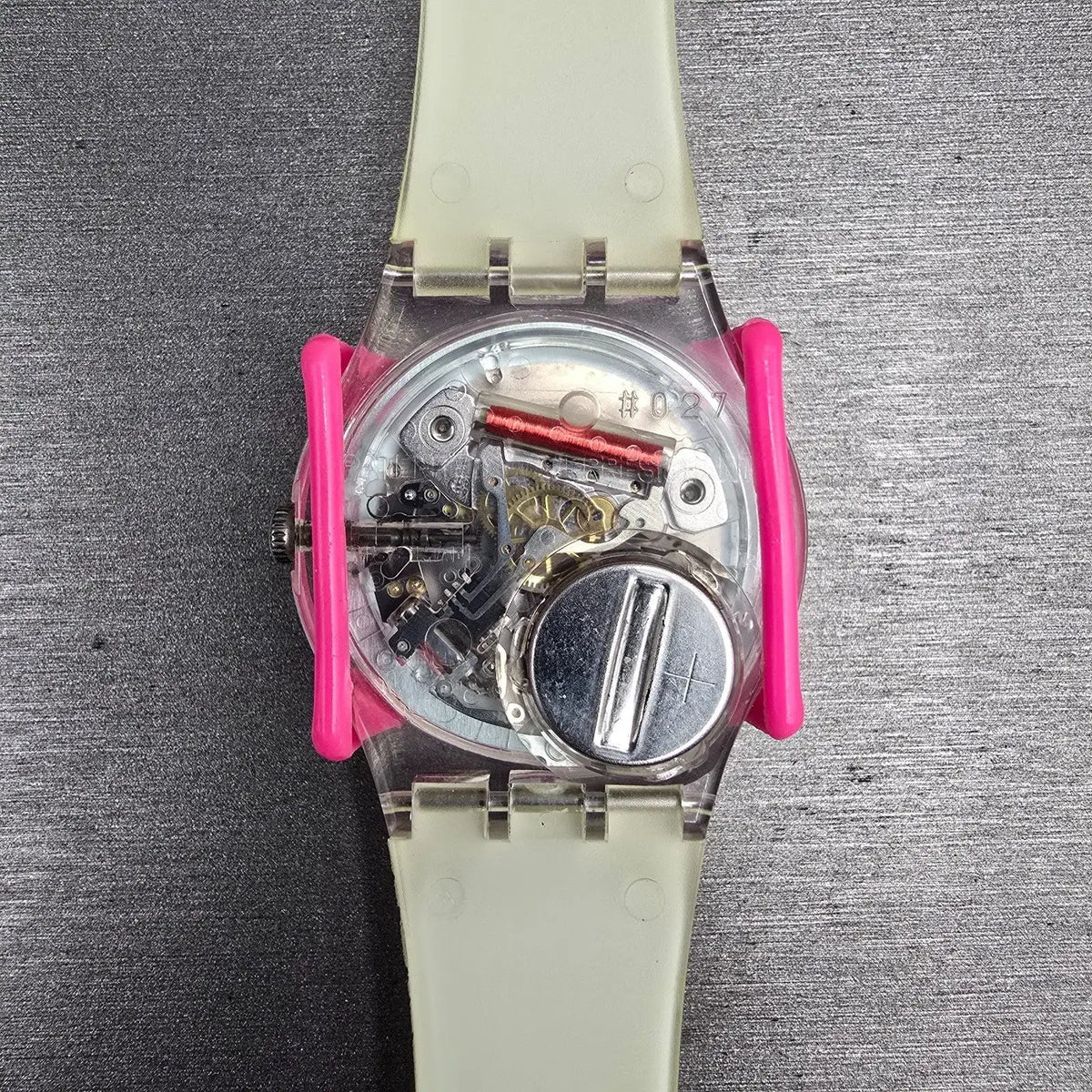 Swatch Snowcovered Watch Men 34mm White Dial Clear Case Daydate GK733 New Batt8