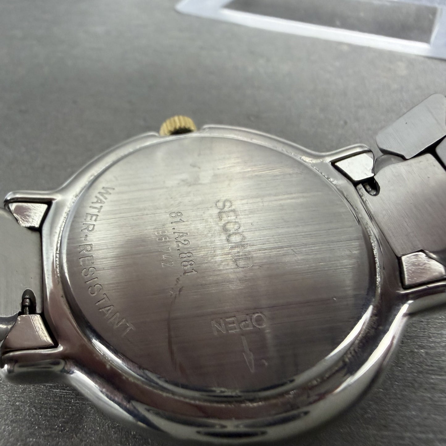 Movado Museum Watch Men 36mm Black Dial Two Tone Round 81.A1.881 New battery9