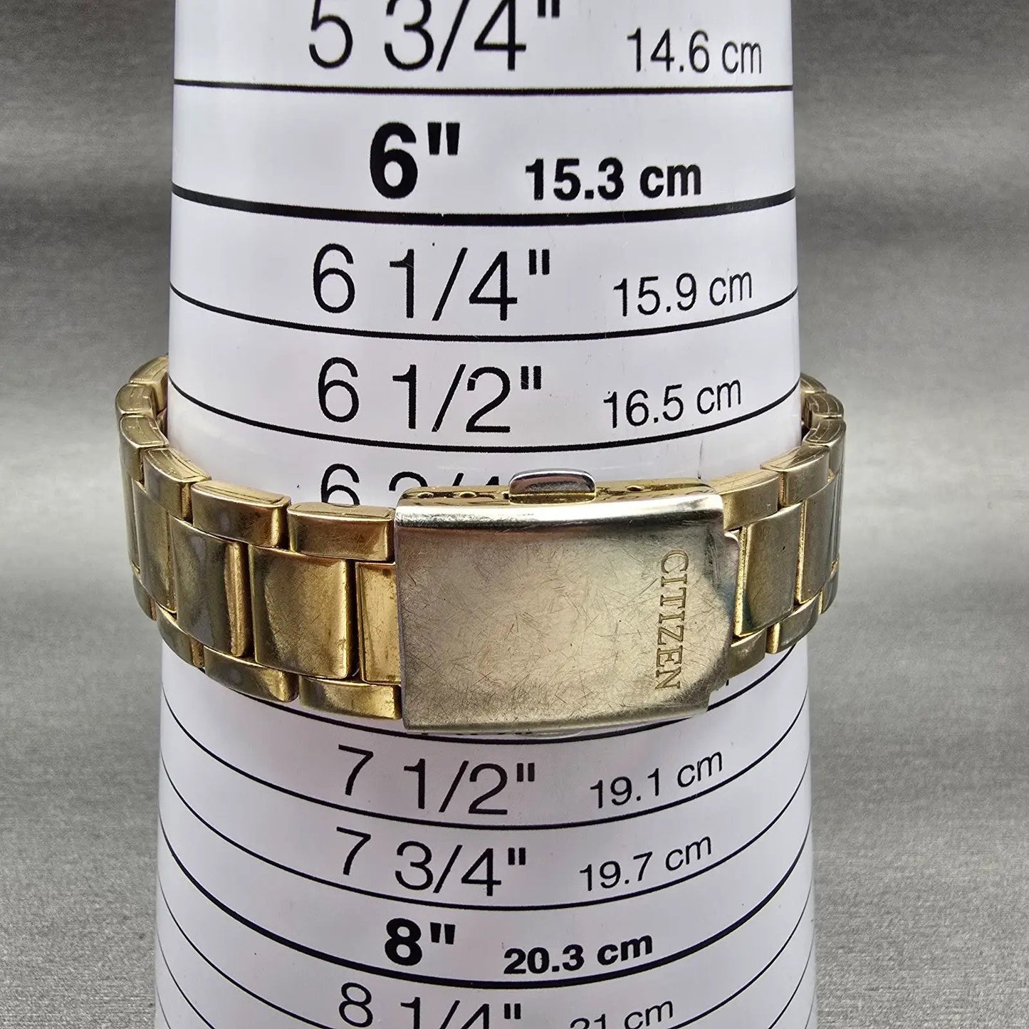 Citizen Watch Women 35mm Gold Dial Gold Tone Gemmed Round 1032-S086248 New Batt9