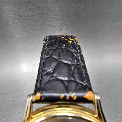 Citizen CQ Watch Men 34mm Silver Dial Gold Tone Round 6031-S32984 VTG PARTS JP25