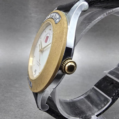 POLJOT Goodwill Games Watch Men 38mm White Dial Two Tone Date 17 Jewels PARTS3