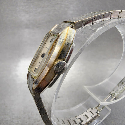 Hamilton Tank Watch Women 16mm White Dial Silver Tone Rectangle Manual Wind Runs2