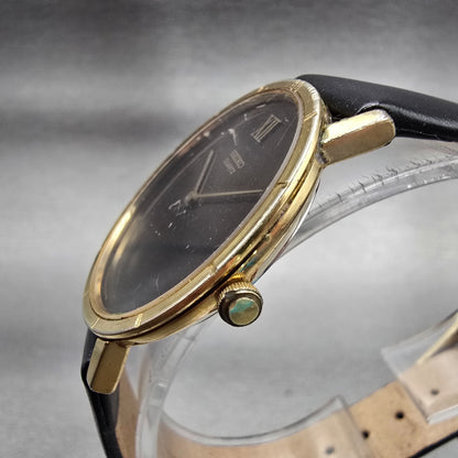 Seiko Watch Men 33mm Brown Dial Gold Tone Round 2620-0059 New Battery Vintage1