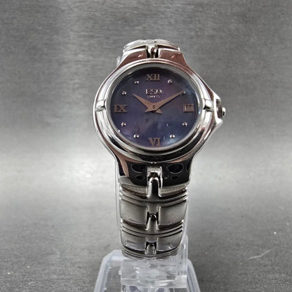 ESQ Watch Women 24mm MOP Dial Stainless Steel Round 100553 New Battery5