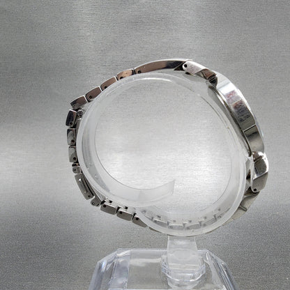 Seiko Solar Watch Women 28mm MOP Dial Silver Tone Round V115-0BH0 Runs
