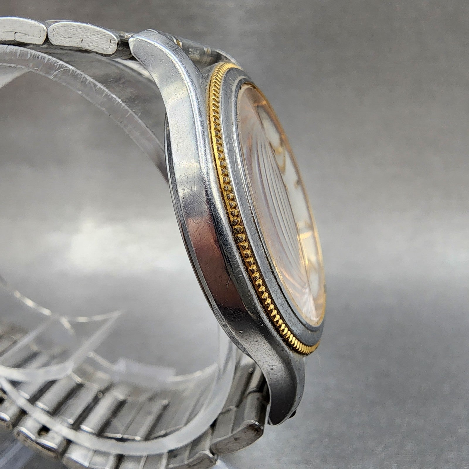 Citizen Exceed EcoDrive Watch Men 35mm White Dial Two Tone A730H09874 Runs3