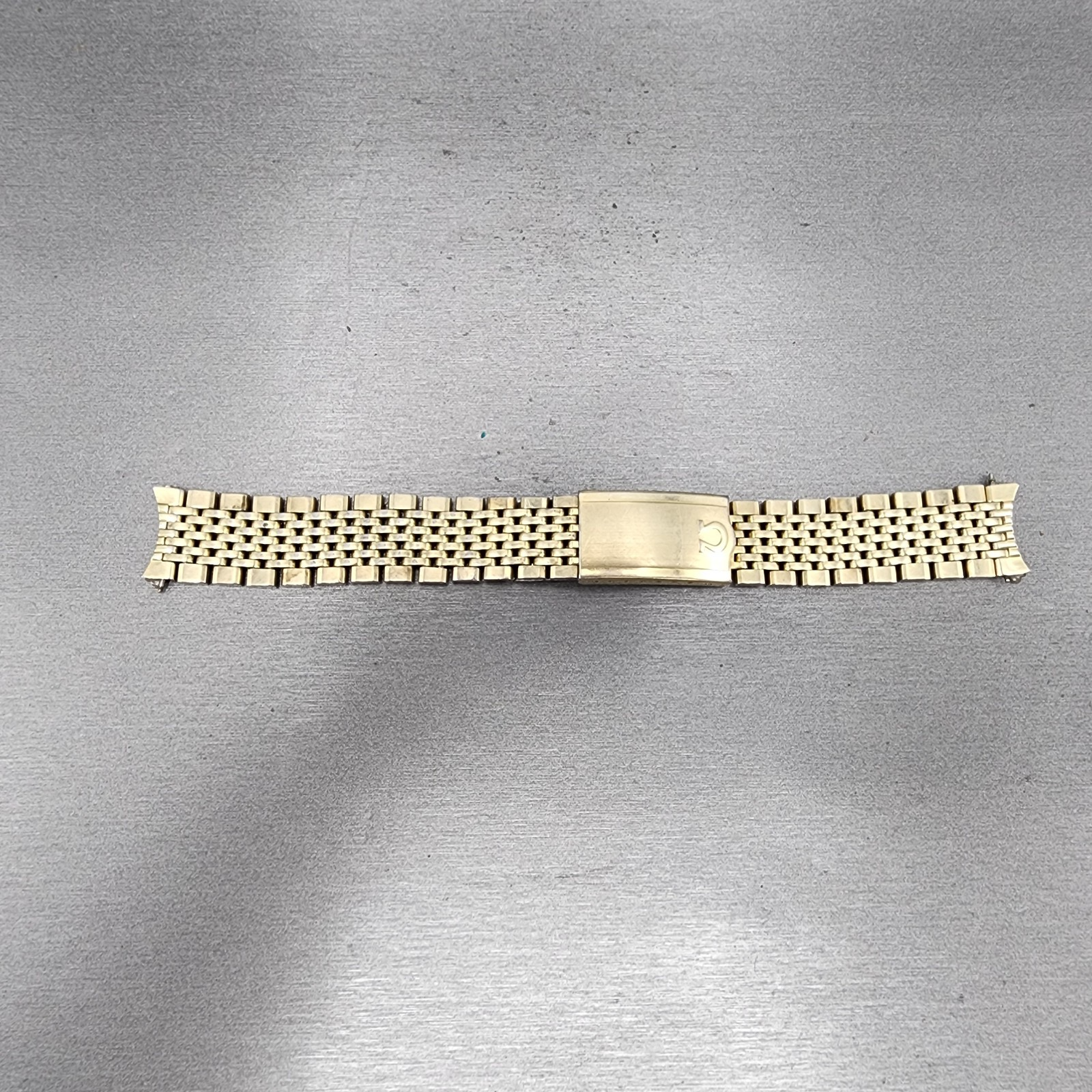 Omega Bracelet 18mm Beads Of Rice 14k Gold Filled No.12 570 End links VTG0