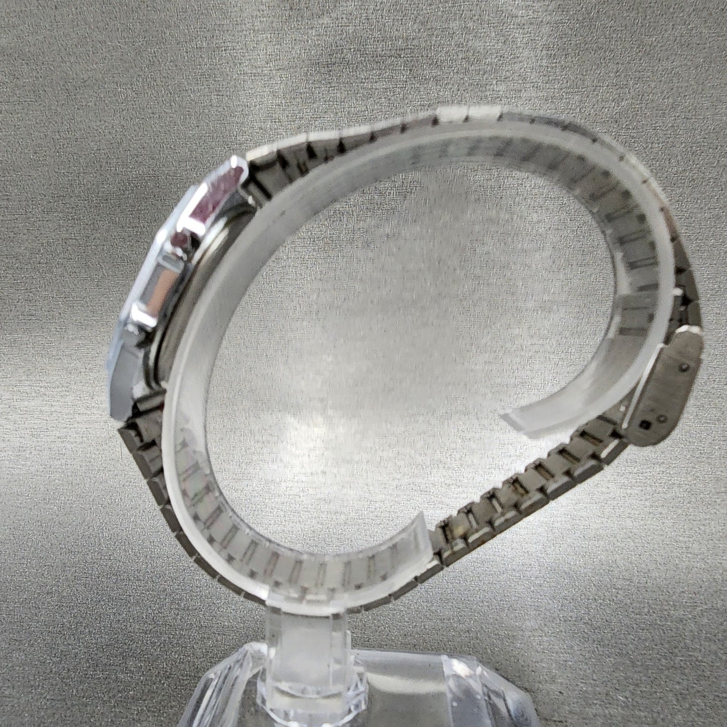 Seiko ALBA Digital Watch Men 31mm LCD Alarm Chrono Silver Tone Y7994750 PARTS7