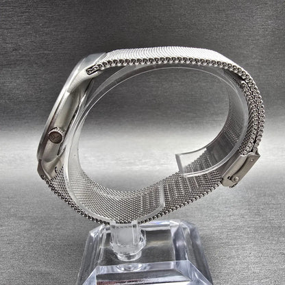 Skagen Watch Men 40mm Silver Dial Silver Tone Date Round 780XLSS New Battery7